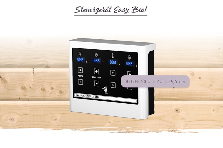 Karibu 11 kW Bio-Kombiofen Saunaofen anthrazit inkl. Steuergerät EASY weiß - Sparset
