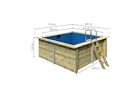 Vorschaubild Karibu Rechteck Pool Gr. 1 - 350 x 320 cm - kesseldruckimprägniert