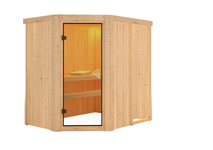 Karibu Sauna Saja - 68 mm Systemsauna - 230 Volt Plug & Play