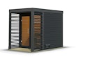 Vorschaubild Karibu Saunahaus Ares 1 - Hybridhaus mit Metallrahmen - 38 mm inkl. gratis Sauna-Zubehörset im Wert von 234,94 €