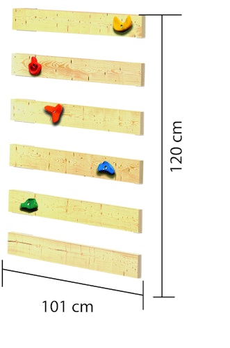 Akubi Kinderspielturm Anna mit Pultdach inkl. Wellenrutsche und Kletterwand