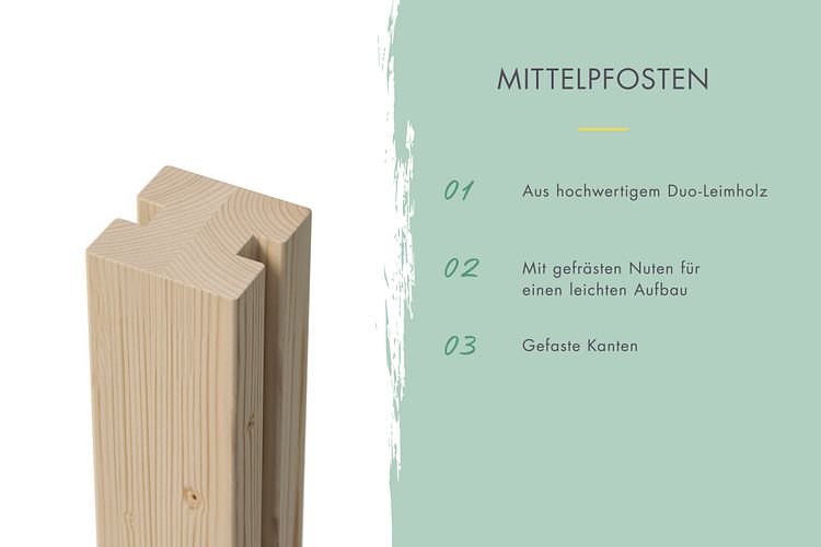 Karibu Sichtschutz-Set Blickdicht / 1-5 Zaunfelder je 1950 x 1860 mm