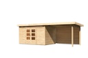 Vorschaubild Karibu Woodfeeling Gartenhaus Kandern 6/7 mit 300 cm Schleppdach + Rückwand