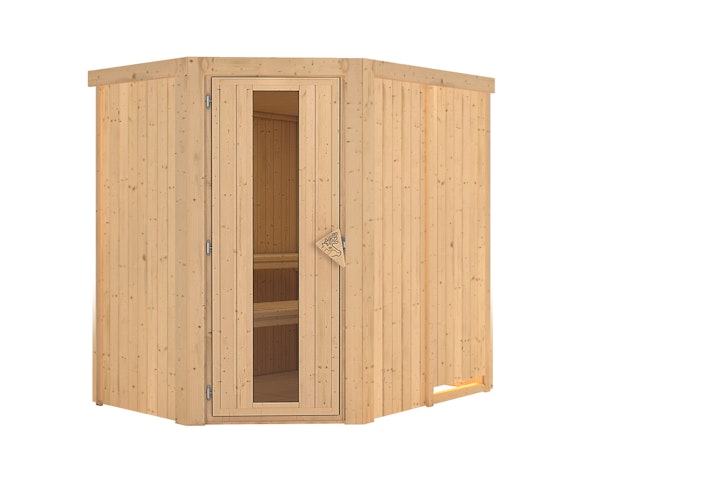 Karibu Sauna Saja - 68 mm Systemsauna - 230 Volt Plug & Play