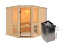 Vorschaubild Karibu Amelia 3 - Sauna mit Eckeinstieg 68 mm