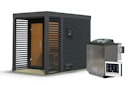 Vorschaubild Karibu Saunahaus Ares 1 - Hybridhaus mit Metallrahmen - 38 mm inkl. gratis Sauna-Zubehörset im Wert von 234,94 €
