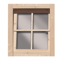 Karibu Dreh-/ Kippfenster für 28 mm Gartenhäuser 69 x 79 cm (Aktion)