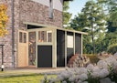 Karibu Premium Anlehn-Gartenhaus Gerätehaus Juist/Wandlitz 2/3/4/5 - 19 mm