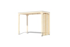 Karibu Lamellenwand halbe Breite für Pavillon Cubus Karibu Lamellenwand halbe Breite für Pavillon Cubus Zubehörbild