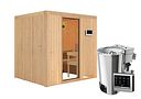 Vorschaubild Karibu Sauna Daria - 68 mm Systemsauna - 230 Volt Plug & Play inkl. gratis Saunaofen im Wert von 899,99€