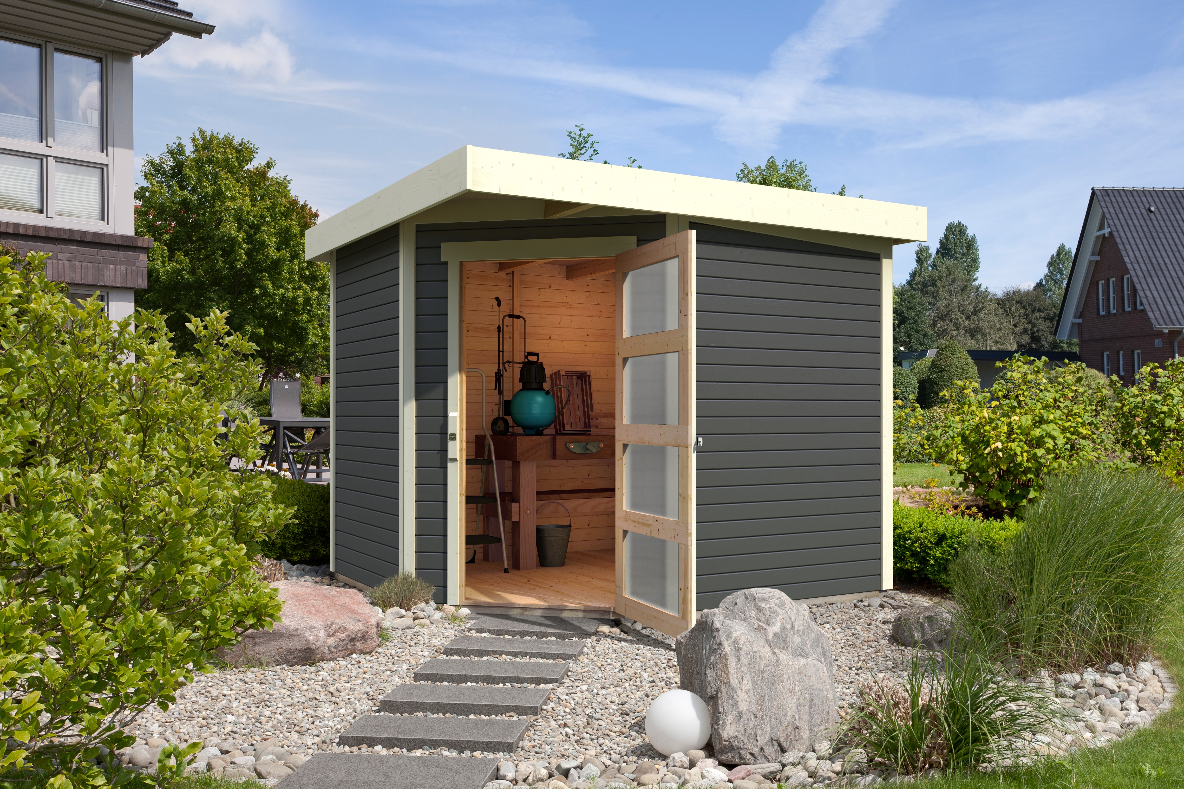 Karibu Woodfeeling Gartenhaus Schwandorf 3/5 - 19 mm