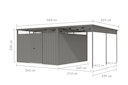 Karibu Metall Gartenhaus Osten (Østen) inkl. gratis Metallbox im Wert von 349,99 €