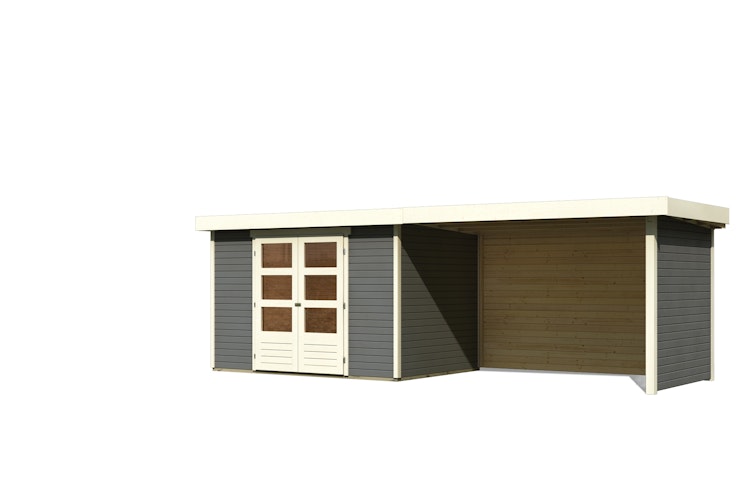 Karibu Woodfeeling Gartenhaus Askola 2/3/3,5/4/5 m. 275 cm Schleppdach/Seiten- und Rückwand