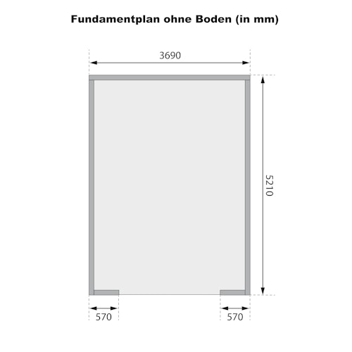 Karibu Garage Blockhausgarage 38 mm