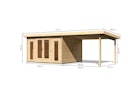 Vorschaubild Karibu Premium Gartenhaus Radeburg 2 - 40 mm (Homeoffice-Gartenhaus)
