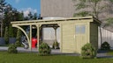 Vorschaubild Karibu Carport Einzelcarport Eco 1/2 - kesseldruckimprägniert