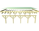 Karibu Carport Doppelcarport Classic Doppel 2 - kesseldruckimprägniert