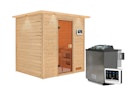 Vorschaubild Karibu Woodfeeling Sauna Adelina - 38 mm Massivholz Aktionssauna inkl. gratis Saunaofen im Wert von 599,99 €