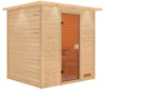 Vorschaubild Karibu Woodfeeling Sauna Adelina - 38 mm Massivholz Aktionssauna inkl. gratis Sauna-Zubehörset im Wert von 234,94 €