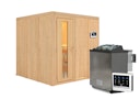 Vorschaubild Karibu Sauna Rodin mit Fronteinstieg 68 mm inkl. gratis Saunaofen im Wert von 599,99 €