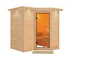 Vorschaubild Karibu Sauna Sahib 1-Massivholzsauna 38 mm-Fronteinstieg -Exklusivoptik