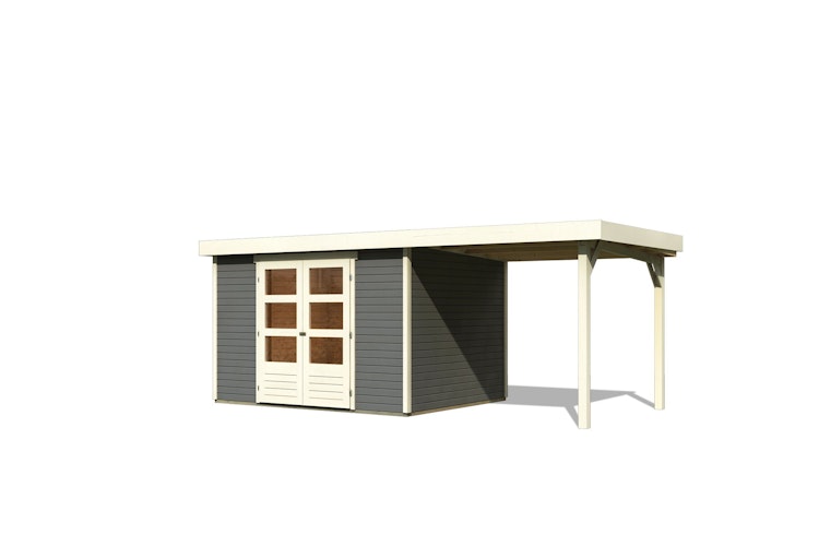 Karibu Woodfeeling Gartenhaus Askola 2/3/3,5/4/5/6 mit 240 cm Schleppdach