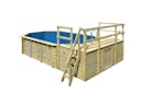 Karibu Pool Modell 4 Classic A/B/C/D 610 x 400 cm - kesseldruckimprägniert