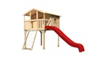 Vorschaubild Akubi Kinderspielhaus Kinderspielgerät Benjamin inkl. Wellenrutsche und Netzrampe (Set B)