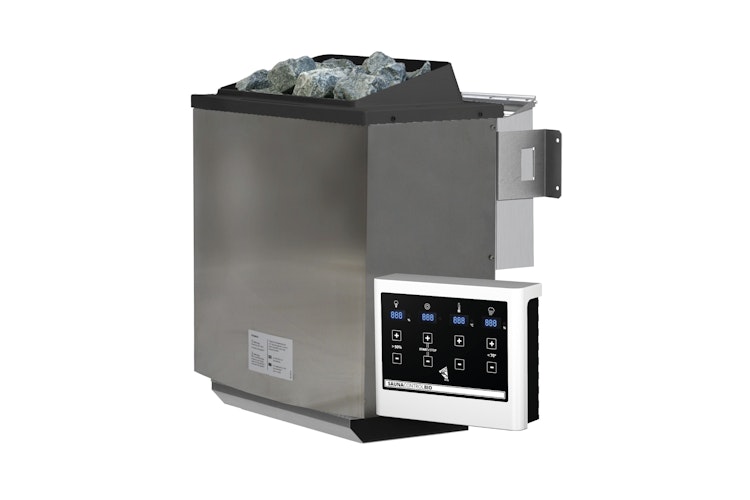 Karibu 11 kW Bio-Kombiofen Saunaofen anthrazit inkl. Steuergerät EASY weiß - Sparset