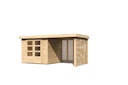 Vorschaubild Karibu Woodfeeling Gartenhaus Askola 2/3/3,5/4/5 m. 240 cm Schleppdach/Seiten- und Rückwand in Lamellenoptik