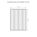 Karibu Fahrradgarage 3/4 inkl. Fahrradschienen (für 3 oder 4 Fahrräder) - 19 mm