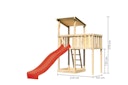 Vorschaubild Akubi Kinderspielturm Anna mit Pultdach inkl. Anbauplattform und Wellenrutsche