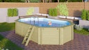 Karibu Pool Modell 4 Classic A/B/C/D 610 x 400 cm - kesseldruckimprägniert