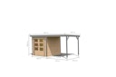 Karibu Metall-Holzgartenhaus Hybridhaus Jupiter A/B/C/D - 19 mm/0,5 mm