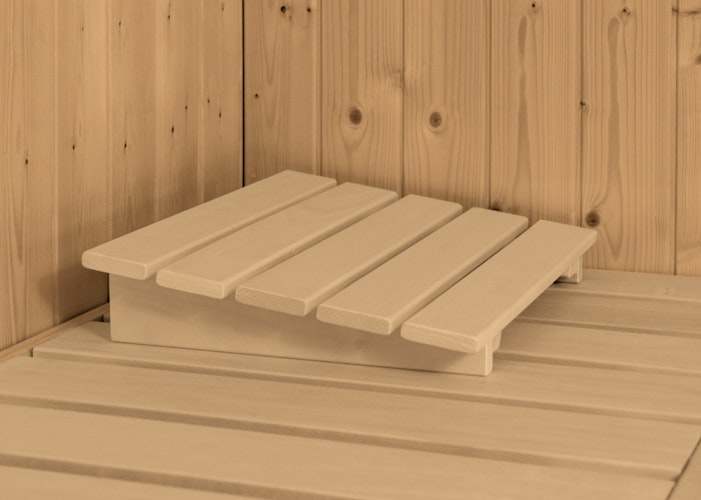 Karibu Amelia 3 - Sauna mit Eckeinstieg 68 mm inkl. gratis Saunaofen im Wert von 599,99 €