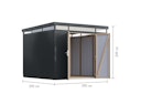 Vorschaubild Karibu Metall Gartenhaus Aurum 2/2,5/3/3,5