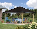 Vorschaubild Karibu 4-Eck Pavillon Holm 1/2 kesseldruckimprägniert