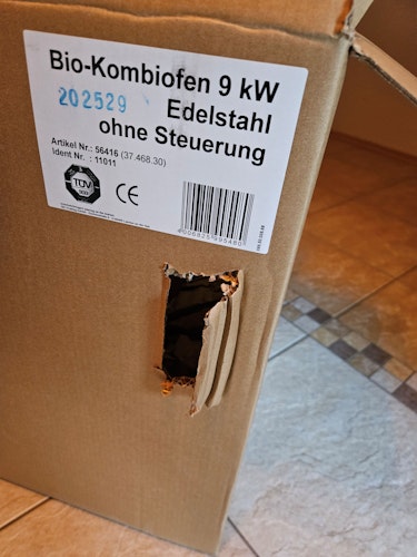 B-Ware Karibu 9 kW Bio-Kombiofen Saunaofen anthrazit inkl. Steuergerät EASY schwarz - Sparset