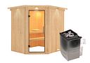 Vorschaubild Karibu Sauna Siirin mit Eckeinstieg 68 mm