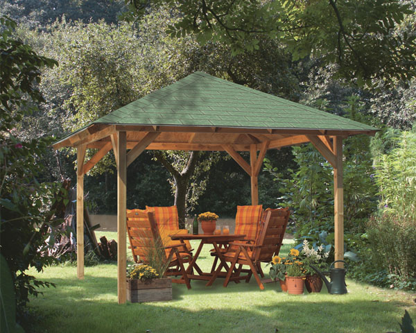 Karibu 4-Eck Pavillon Cordoba kesseldruckimprägniert