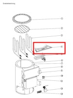 Karibu Ersatz Verdampfergitter für Karibu Plug & Play - Bio-Kombiofen 3,6 kW - 0865001009