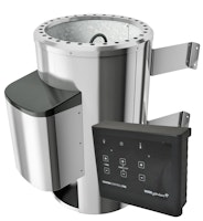 B-Ware Karibu Saunaofen 3,6 kW Plug & Play finnisch mit externer Steuerung Easy schwarz 