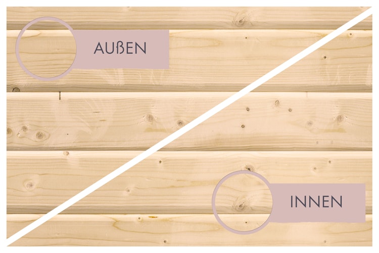 Karibu Sauna Yuma - Massivholzsauna mit Eckeinstieg 38 mm inkl. gratis Saunaofen im Wert von 599,99 €