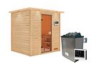 Vorschaubild Karibu Woodfeeling Sauna Adelina - 38 mm Massivholz Aktionssauna
