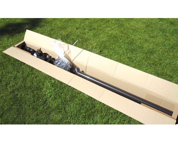 Kunststoff Dachrinnenset 321A für Satteldächer
