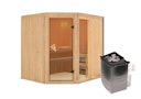 Vorschaubild Karibu Sauna Fiona 2 mit Eckeinstieg 68 mm inkl. gratis Saunaofen im Wert von 599,99 €