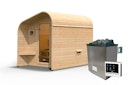 Vorschaubild Karibu Gartensauna/Saunafass Fasshaus 2 asymmetrisch inkl. gratis Saunaofen im Wert von 599,99 €