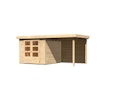 Vorschaubild Karibu Woodfeeling Gartenhaus Askola 2/3/3,5/4/5/6 mit 240 cm Schleppdach + Rückwand