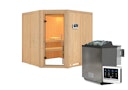 Karibu Sauna Jarin mit Eckeinstieg 68 mm