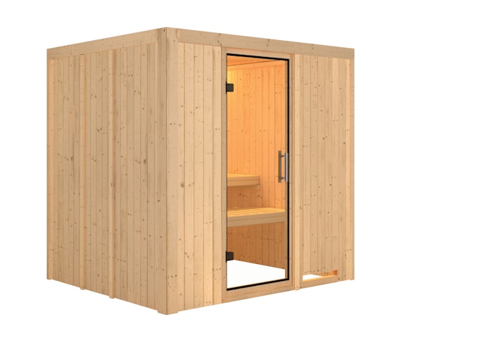 Karibu Sauna Daria - 68 mm Systemsauna - 230 Volt Plug & Play
